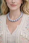 Gray Bead Necklace