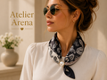 Satijnen Sjaal met Magnetische Sluiting – Bohemian Paisley Print