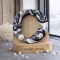 Butterfly Scarf Bracelet - Black & White