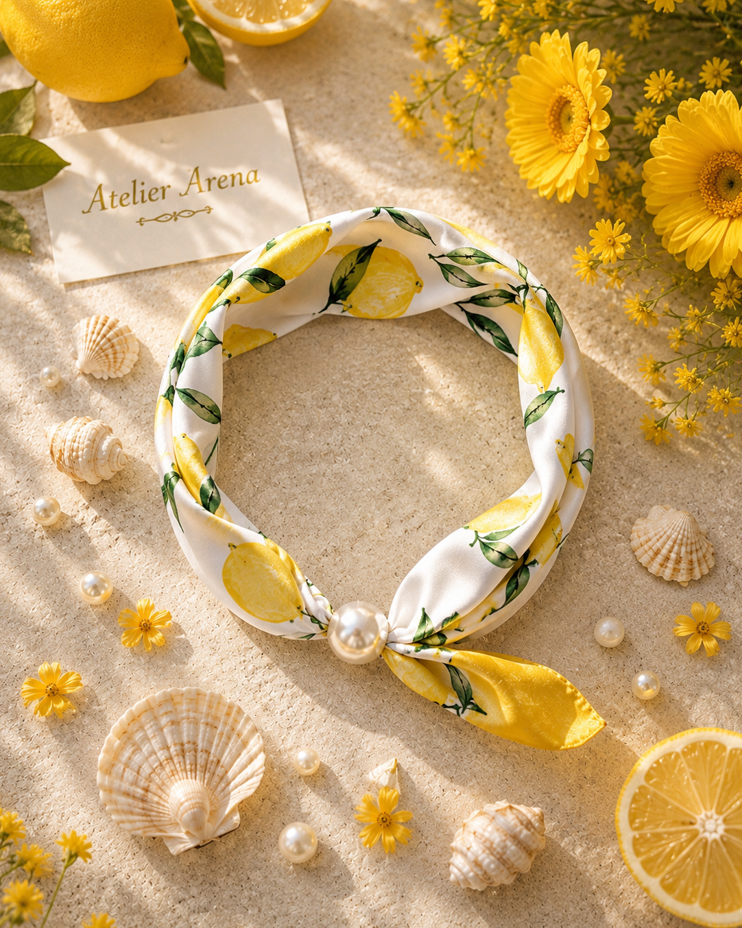 Lemon Pattern Scarf