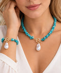 Turquoise Set - Necklace and Bracelet