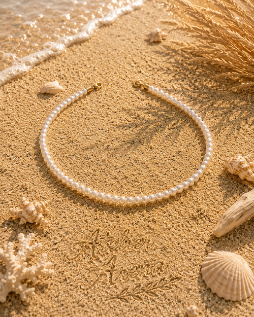 Klassisches Perlenhalsband