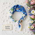 Elegante Bloemen Sjaal met Parel