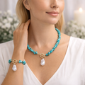 Turquoise Set - Ketting en Armband