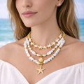 Maritieme Ketting Set met Schelp en Zeester