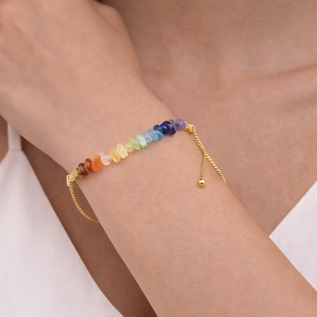 Chakra Armband met Regenboog Edelstenen