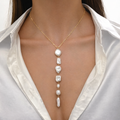 Elegante Parelketting met Gouden Accenten