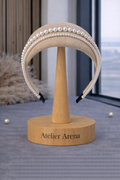 Luxe Parel Haarband - Triple Row Design