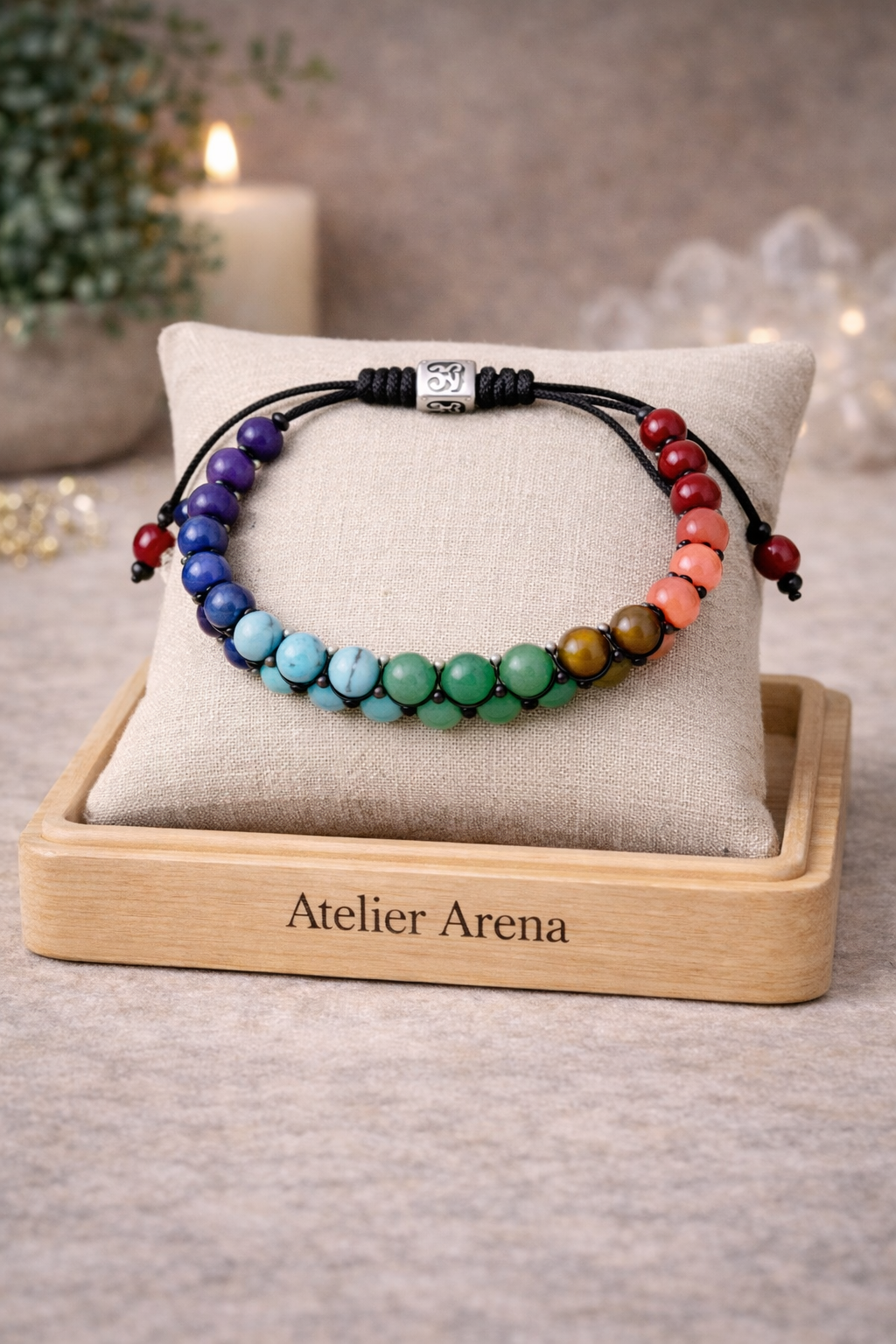 Chakra Armband met Edelstenen - Verstelbaar