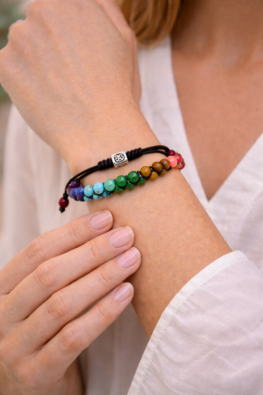 Chakra Armband met Edelstenen - Verstelbaar