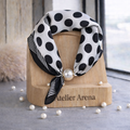Polkadot Sjaal Zwart-Wit