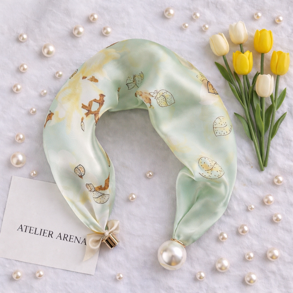 Zachte Pastel Parel Sjaal