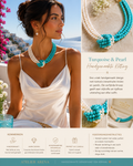 Turquoise en Parel Ketting