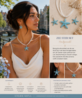 Zeester Sieradenset – Turquoise Ketting & Oorbellen