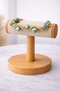 Turquoise Macramé Armband - Bohemian Luxe