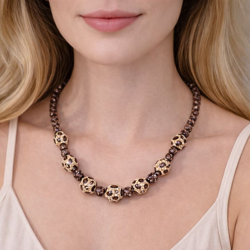 Kralen Leopard Ketting