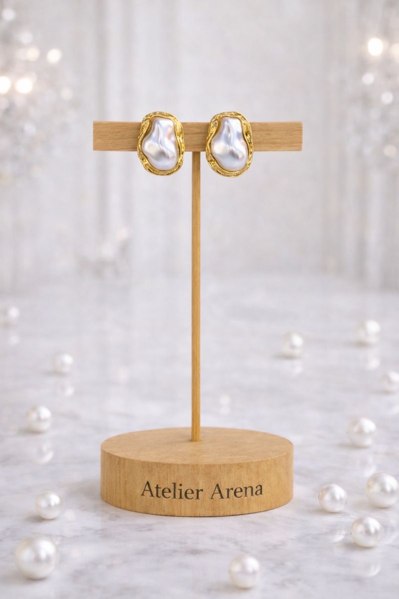 Barok Parel Oorbellen Goud