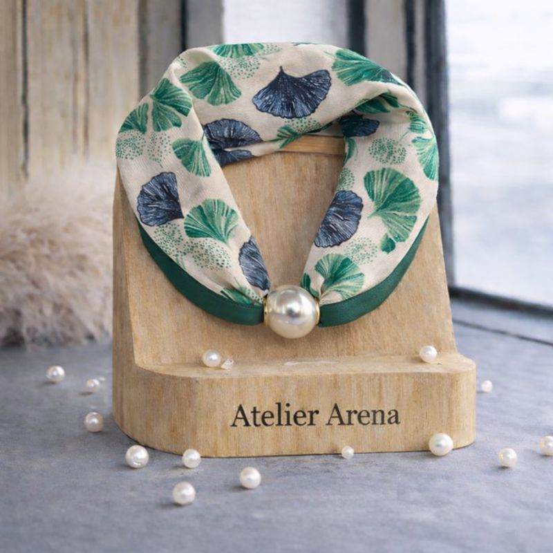 Sjaal met Ginkgo Bladmotief