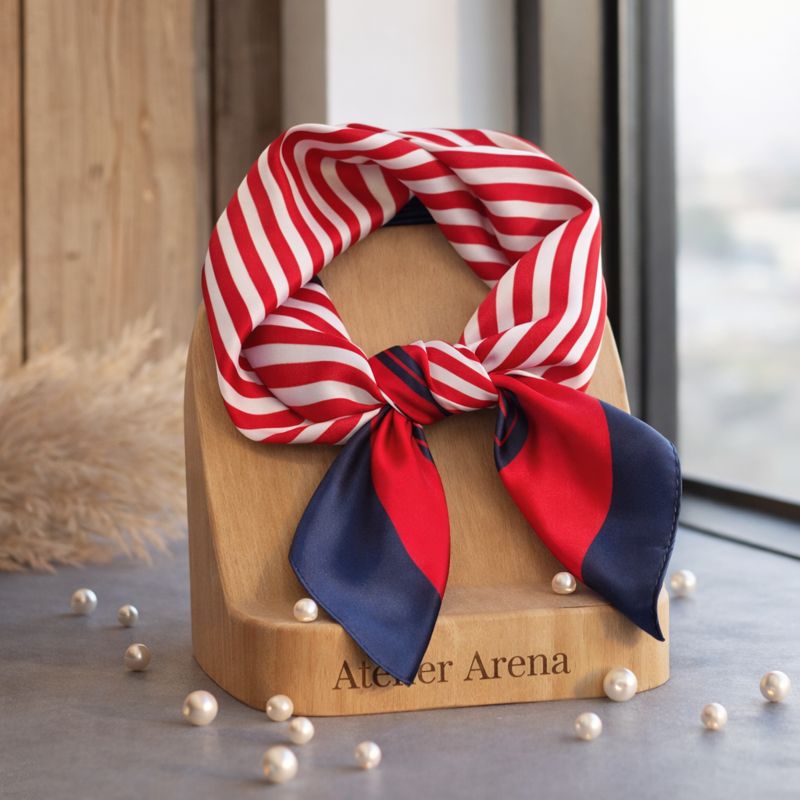 Maritieme Sjaal Streepjes Rood-Wit-Blauw