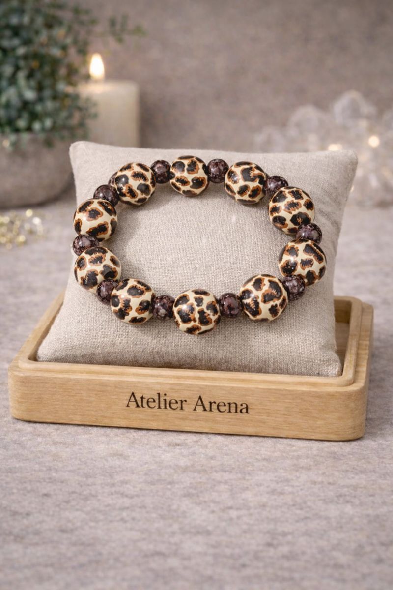Kralen Leopard Armband
